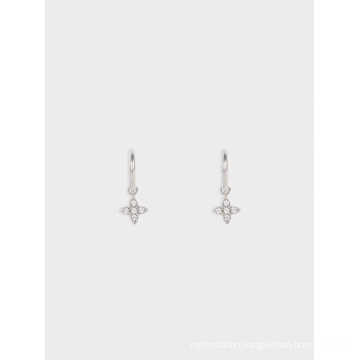 Wohlesale Stainless Steel Silver-Finish Small Earrings for Women